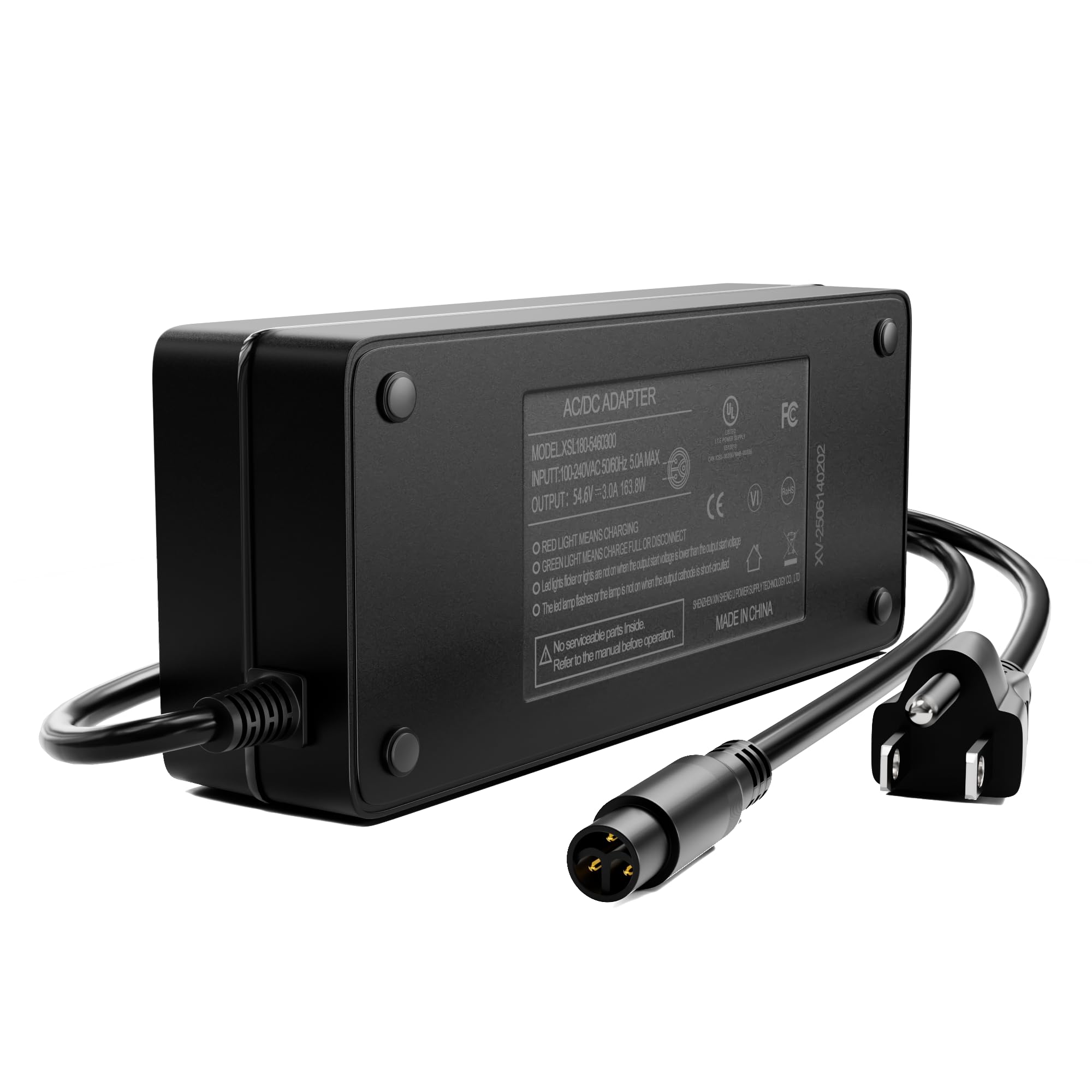 Amazon.com: UL Listed 54.6V 3A Fast Battery Charger Compatible